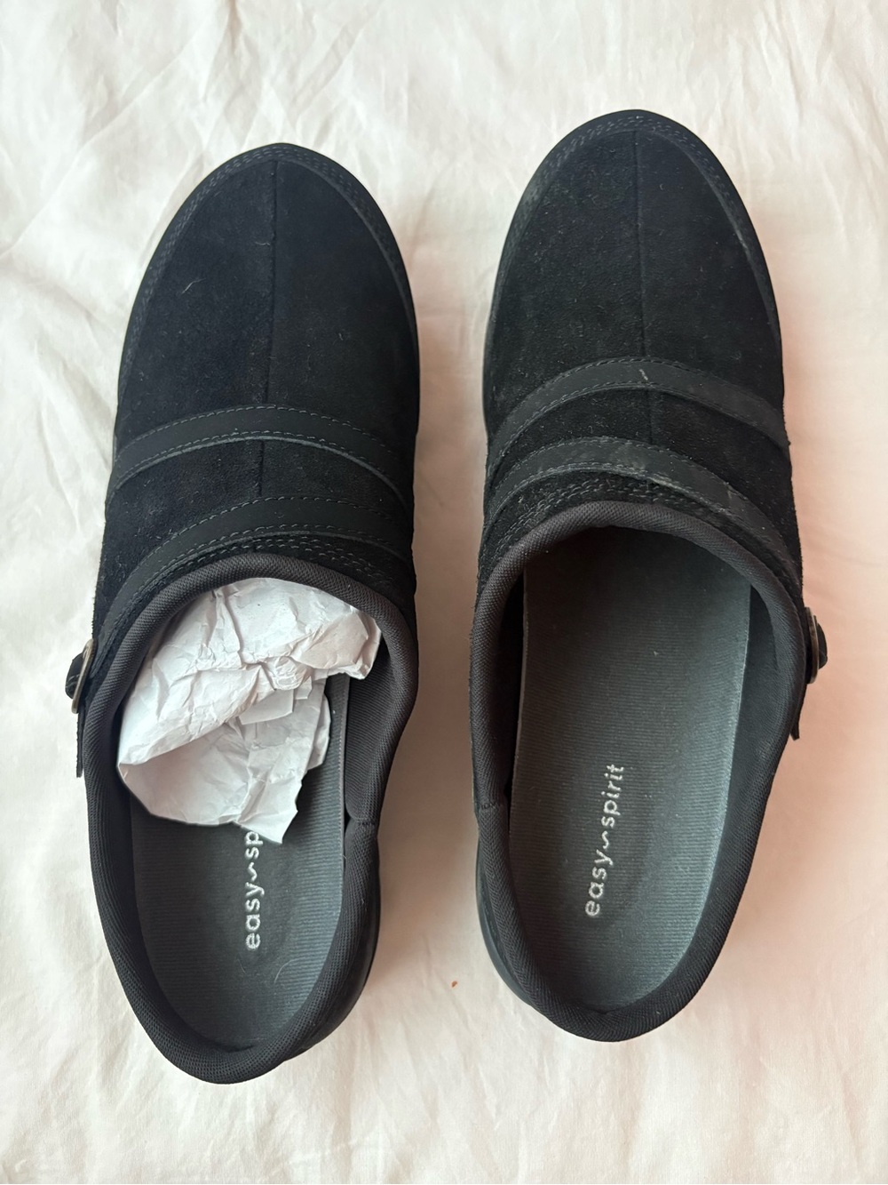 Easy Spirit Black Slip-On Suede Casual Shoe